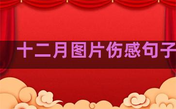 十二月图片伤感句子温柔