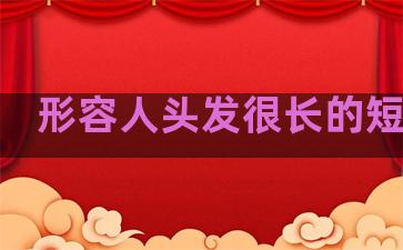 形容人头发很长的短句子
