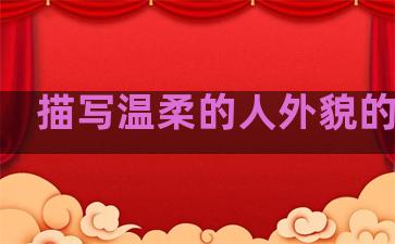 描写温柔的人外貌的句子