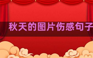 秋天的图片伤感句子温柔