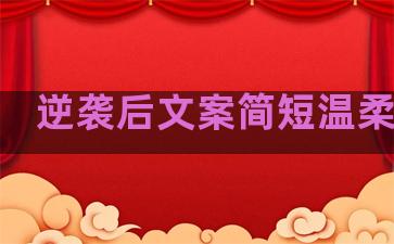 逆袭后文案简短温柔句子