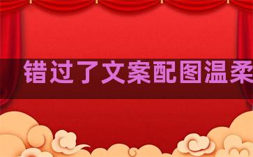 错过了文案配图温柔句子