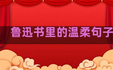 鲁迅书里的温柔句子摘抄